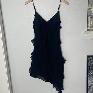 Abercrombie & Fitch Black Asymmetrical Dress